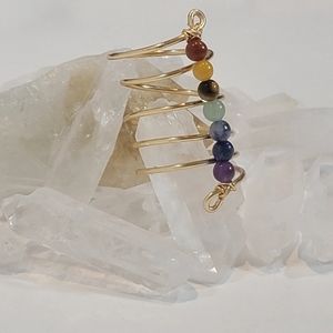 Handcrafted 7 Gemstone Chakra Ring